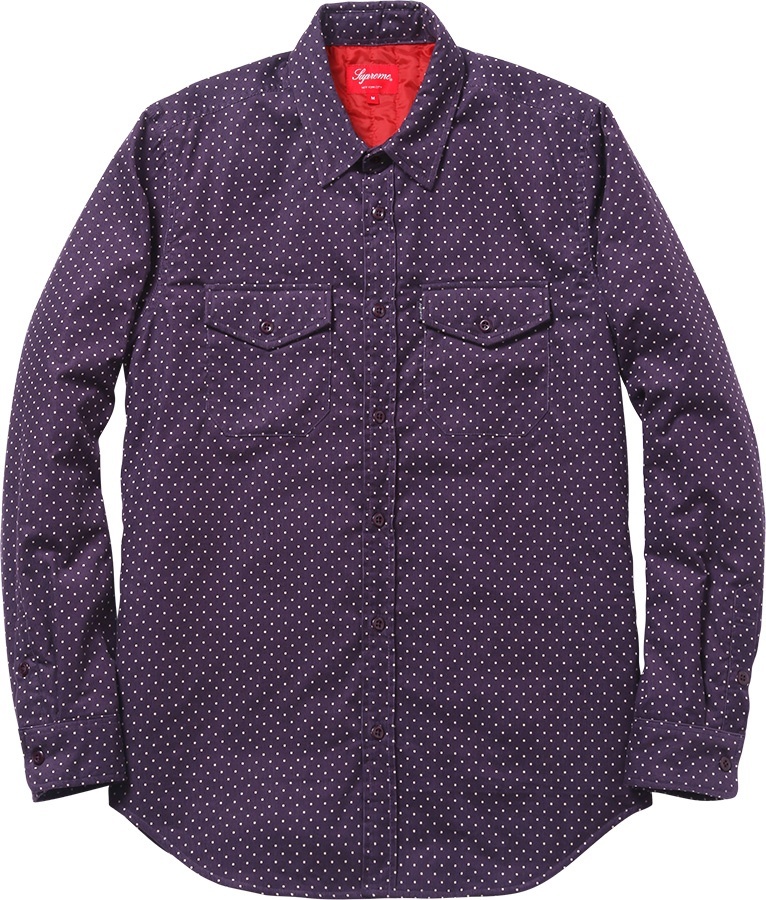 Corduroy Polka Dot Quilted Shirt view 2